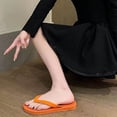 thumbnail image 6 of Women's Summer Beach Shoes Cute Indoor and Outdoor Unisex Quick-drying Non-slip Casual Comfortable Flat Holiday Flip Flops Orange Size 35-43, 6 of 8