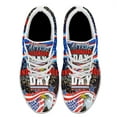thumbnail image 2 of Independence Day Shoes American flag Eagle Print Sneakers Lightweight Comfortable Running Shoes for Men Women White Size 13, 2 of 7