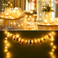 thumbnail image 5 of SPACEMUSE String Lights Star Shape Solar String Lights, Outdoor 22 FT 30 Led Waterproof Solar Powered Fairy Lights, 8 Modes Decorative Lights for Patio Wedding Christmas Party Warm White, 5 of 8