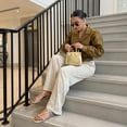 thumbnail image 5 of Cushionaire Alias Squared Toe Womens Sandals, T-Strap Flat Sandal with Cushioned Footbed and Adjustable Ankle Strap, 5 of 17