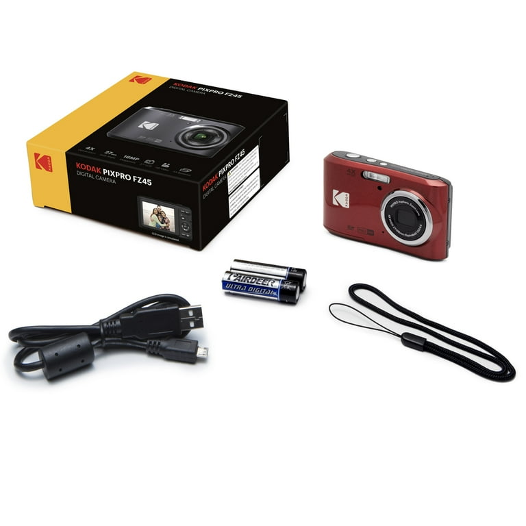 KODAK PIXPRO FZ45 Easy Point Shoot Digital Camera - Red