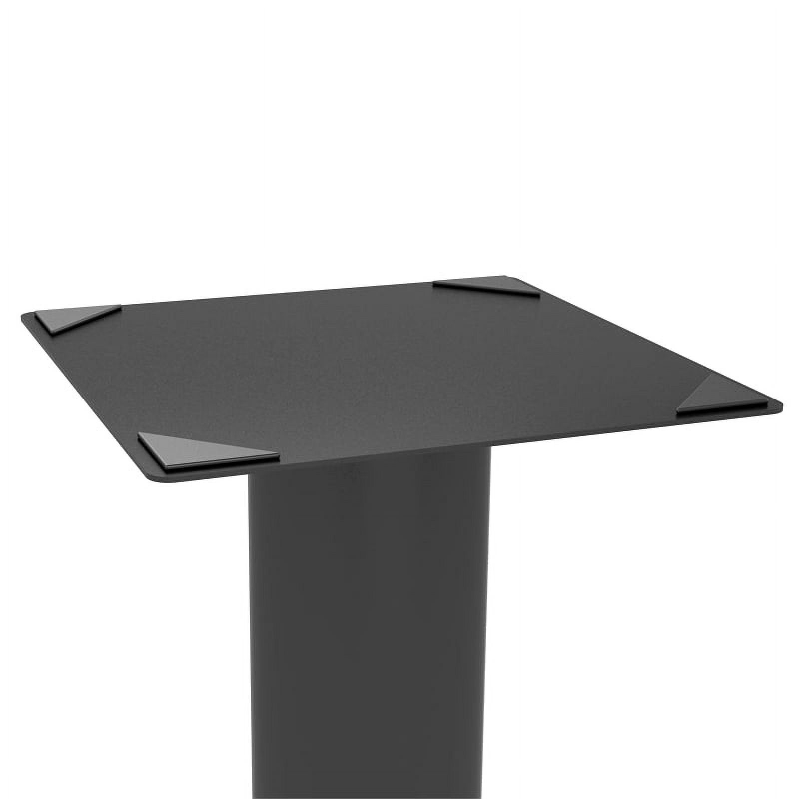 Atlantic Speaker Pedestal Stands, 10.5"W x 10.5"D x 30" H, Set of 2, Carbon Fiber Black - image 5 of 8