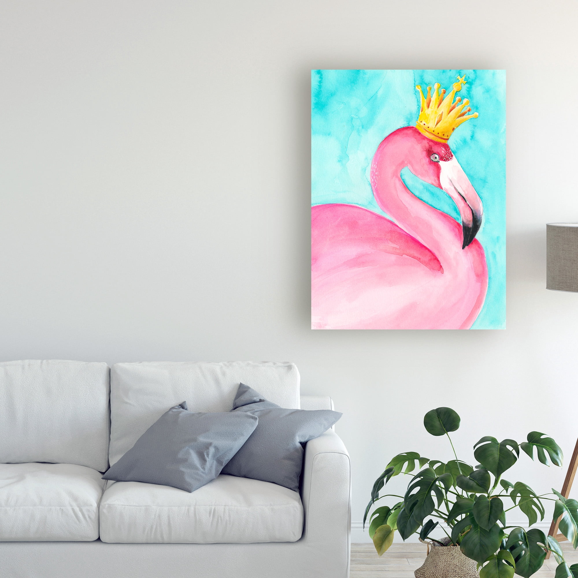 Trademark Fine Art 'Flamingo Queen II' Canvas Art by Regina Moore