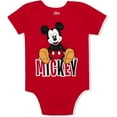 thumbnail image 5 of Disney Boy's 5-Pack Mickey Mouse Short Sleeve Bodysuit Creeper, 5 of 6