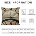 thumbnail image 5 of BANET Nautical Compass with Inspirational Quotes Throw Pillow Cover Burlap Pillow Cases Cushion Covers Words Home Office Decor Square Pillowcase 18x18in, 5 of 5