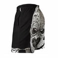 thumbnail image 4 of Terrifier Men's Swim Trunks Board Shorts Drawstring Elastic Waist Quick Dry Swimsuits Beach Shorts with Pockets M, 4 of 8