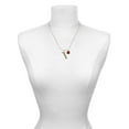 thumbnail image 3 of Delight Jewelry Goldtone Crystal Script ''Peace'' Red Lucky Ladybug Necklace and Dangle Earrings Set, 3 of 6