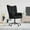 Black, variant on vidaXL Relaxing Chair Black Velvet Height Adjustable