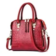 thumbnail image 3 of Bolso de hombro de cuero PU para mujer, bolso de mano de lujo con patrón de cocodrilo, bolso con asa de diseño, bolso cruzado de hombro para mujer, invierno, nuevo, 3 of 6