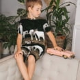 thumbnail image 4 of Fotbe Cute Goat Baby Pijama Estampada de 2 Piezas para Niños – Ropa de Dormir de Manga Corta Cómoda para Niños y Niñas, Camiseta y Shorts de Algodón-Small, 4 of 6
