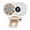 Ice Compress# White, variant on Clip-On Portable Cooling Fan with Semiconductor Refrigeration, 100-Speed Rechargeable Fan with 18000 RPM Motor, 360° Rotation for Home, Office, Outdoor