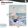 thumbnail image 4 of Stupell Industries Tropical Coastal Lighthouse in Pastels Canvas Art, 24 x 30, by Creative Studio, 4 of 8
