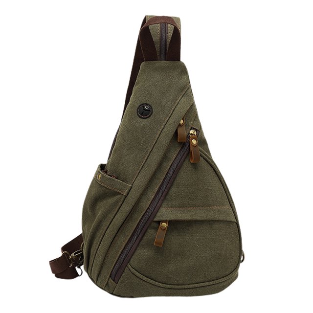 Bolso de hombro de lona, bolso de mensajero pequeño, mochila de ocio para hombro, hombres y mujeres