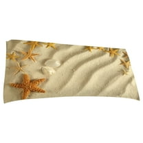 XMMSWDLA Starfish Seashell Beach Towel 30x60 Inch,Microfiber Sand Free Beach Towel Quick Dry Pool Beach Towel Beach Summer Bath Towel