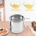 Oil Strainer Pot / Grease Can, 1.5 Quart Stainless Steel Oil Storage