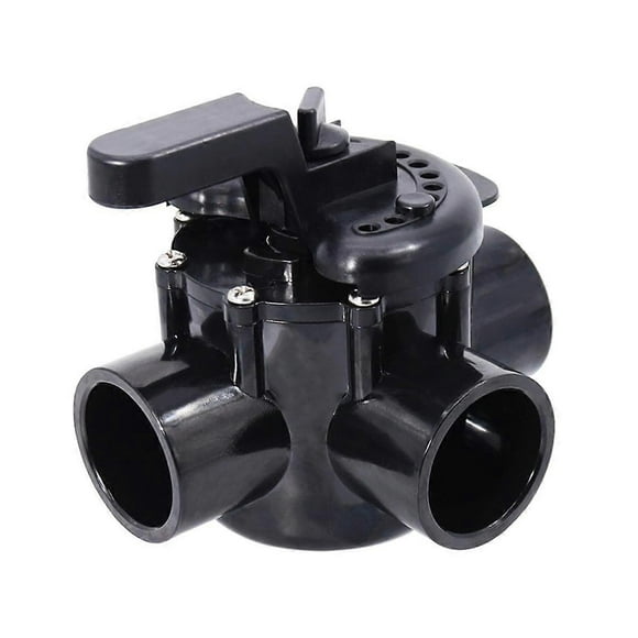 3Way Diverter Valve with 1-1/2In ID&2In OD PVC Pipe Diverter Valve for Ground Pool,Tub&Spa System R