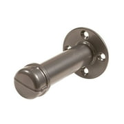 4.5" Wall Mount Straight Pipe Faceout Hook, 1.25" Diameter Pipe Clothing Hanger, Gunmetal Grey, 2 Pack