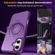 thumbnail image 3 of Casehas - Funda para iPhone 17 (6,3 pulgadas), con soporte magnético, MagSafe, color morado, 3 of 8