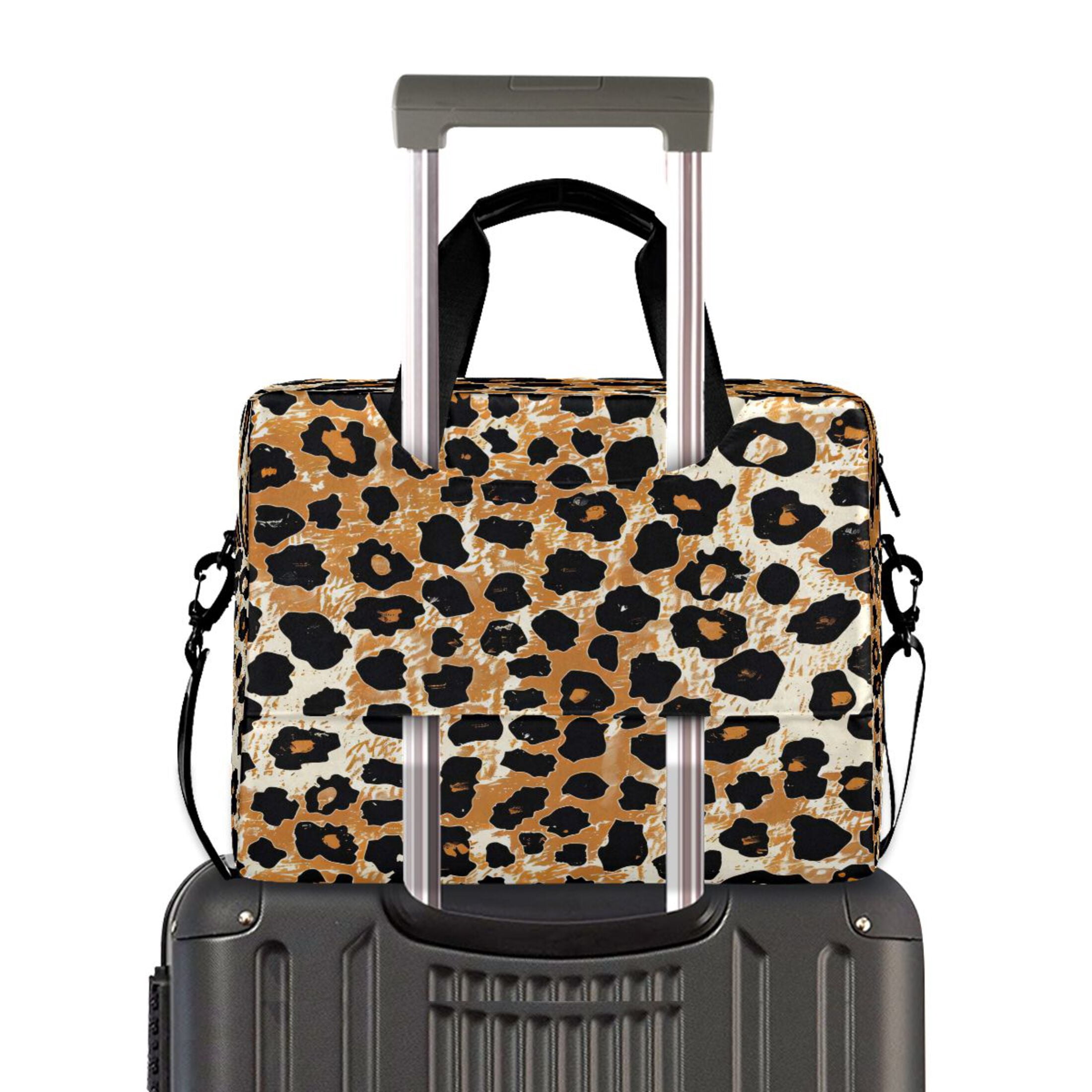 Laptop Bag Laptop Briefcase 15.7 x 3 x 11.8 Inches Laptop Bag Briefcases Laptop Storage Travel Laptop Bag Work Laptop Bag Leopard Print