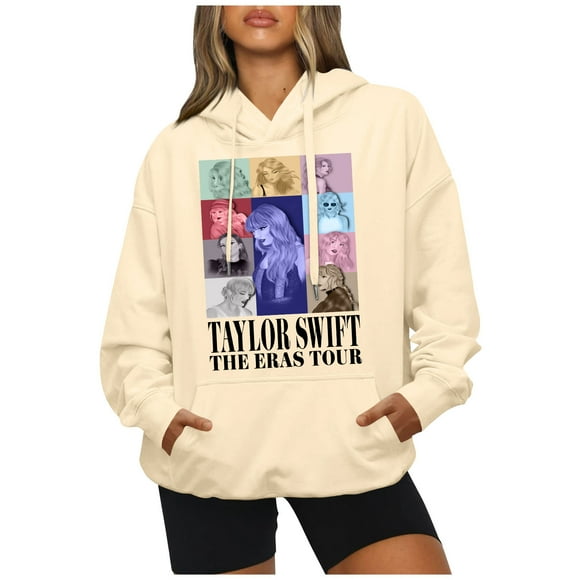 Taylor 1989 Women's Fashion Loose Casual Daily Loose Crewneck Sweatshirts Daily Long Sleeve Top Pullover Sweatshirts Outfits, S