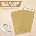 thumbnail image 2 of 100 Pcs Small Brown Envelopes, Kraft Paper Coin Packets For Storing Small Items Seeds Coins Wages Notes Beads 6 X 10 Cm (2.4 X 3.9 Inch), 2 of 7