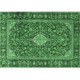 thumbnail image 1 of Ahgly Company Indoor Rectangle Medallion Emerald Green Traditional Area Rugs, 2' x 4', 1 of 4
