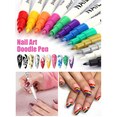 thumbnail image 7 of 12 Color 3D Nail Art Pens Set, Kalolary Nail Point Graffiti Dotting Pen Drawing Painting Liner Brush for DIY Nail Art Beauty Adorn Manicure Tools, 7 of 7