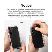 Ringke for Samsung Galaxy S24 Ultra S24 Plus S24 Clear Anti-Yellowing Transparent [Fusion Matte] Shockproof Heavy Duty Durable Case