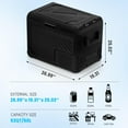 thumbnail image 2 of SHAREWIN 12 Volt Car Refrigerator 60L/63QT Portable Freezer Fridge, Car Compressor refrigerator with 12/24V DC & 110-240V AC for Truck, RV, Boat, Camping and Travel, 2 of 7