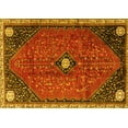thumbnail image 1 of Ahgly Company Machine Washable Indoor Rectangle Persian Yellow Traditional Area Rugs, 2' x 3', 1 of 4