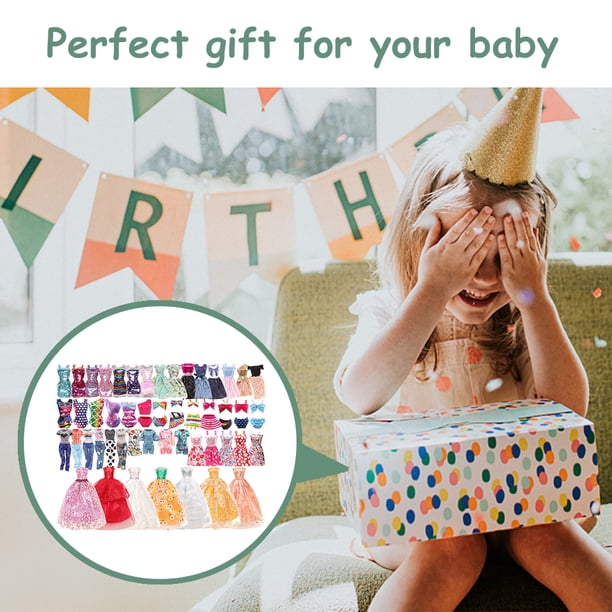 Accesorios de belleza para muñecas, conjunto de ropa de muñecas hechas a mano no tóxicas, el mejor regalo para niñas