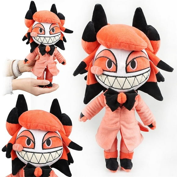 30cm Hazbin Hotel Plush Toy Cosplay Alastor Soft Stuffed Doll Decoration for Fans Kids Gifts