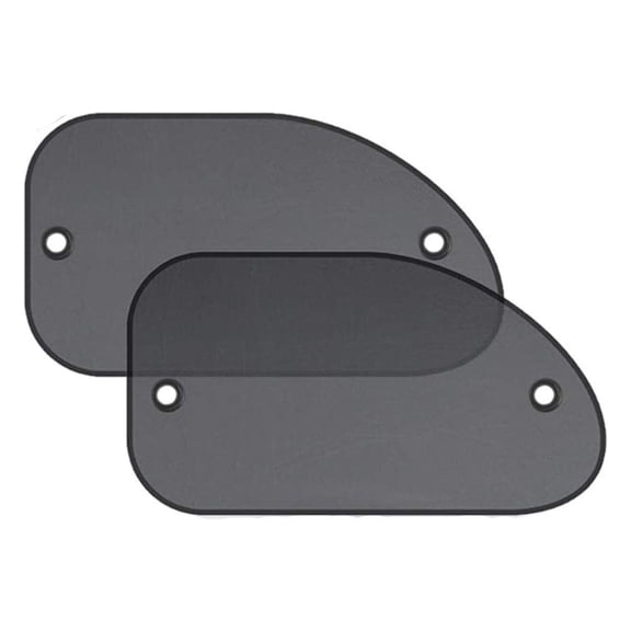 2 PCS Car Side Window Sun Shade Mesh Sunshade with Suction Cups for UV and Heat Blocking, Universal for Most Cars, Trucks, SUVs (Black)