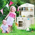 thumbnail image 4 of Gymax Kids Wooden Pretend Cooking Playset Cookware Play Set Kitchen Toys Gift, 4 of 10