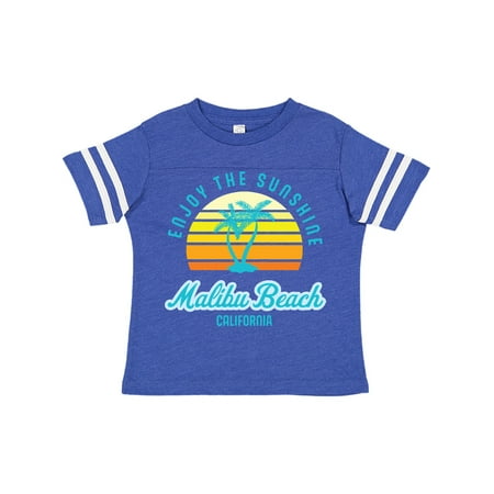 

Inktastic Summer Enjoy the Sunshine Malibu Beach California in Blue Gift Toddler Boy or Toddler Girl T-Shirt