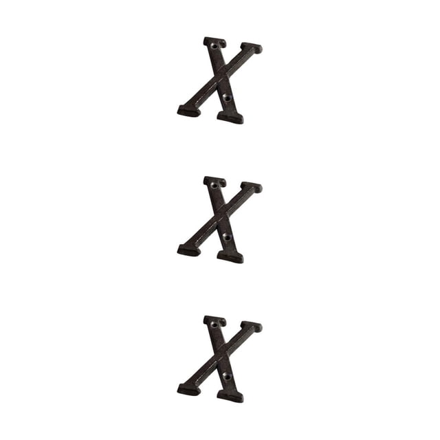 Guardoinrt Metal House Number Plaque Durable And Rustproof Easy To Install Not Easy To Fade Metal Letters House Numbers B17--X 3Set