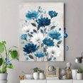 thumbnail image 4 of Toile Murale Florale Bleu et Blanc 15,75 X 11,81 Pouces, 4 of 8