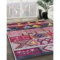thumbnail image 2 of Ahgly Company Indoor Round Mid-Century Modern Khaki Rose Pink Solid Area Rugs, 4' Round, 2 of 6