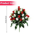 thumbnail image 3 of Artificial Cemetery Flowers, Gravesite Decoration Roses, Memorial Bouquets with Cemetery Vase, Vibrant and Long-Lasting Colors F ZZyuan, 3 of 6