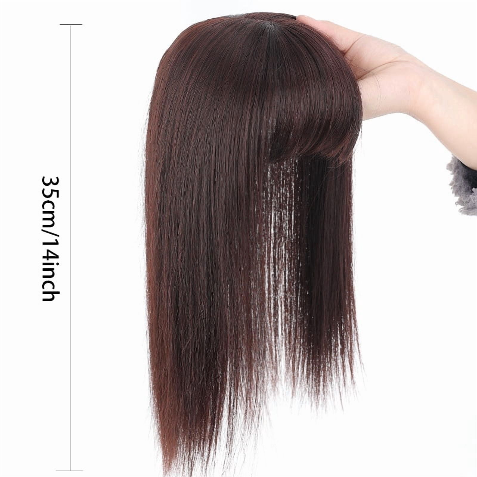 14 inch synthetic hair toupee clip in hair extension add hair volume hair pieces women hair topper