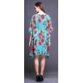 thumbnail image 4 of Bimba Kaftan de Plage à Fleurs, Paréo de Bikini, Robe Midi pour Femmes, Caftan Court - TG-3X, 4 of 5