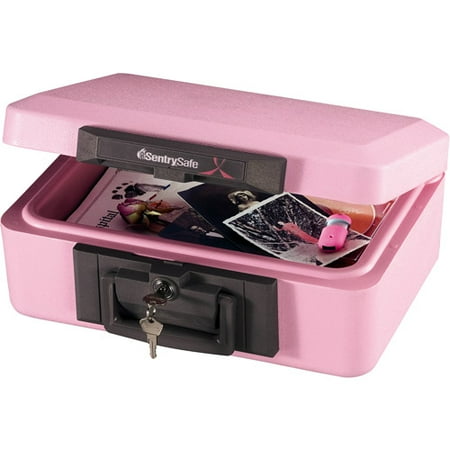 SentrySafe Model 1100 Pink Ribbon, Breast Cancer Awareness Fire-Safe Security Chest