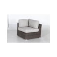 thumbnail image 6 of Living Source International 7-Piece Wicker / Rattan Sectional Set in Espresso, 6 of 11