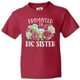 thumbnail image 3 of Inktastic Promoted to Big Sister with Flowers Youth T-Shirt, 3 of 5