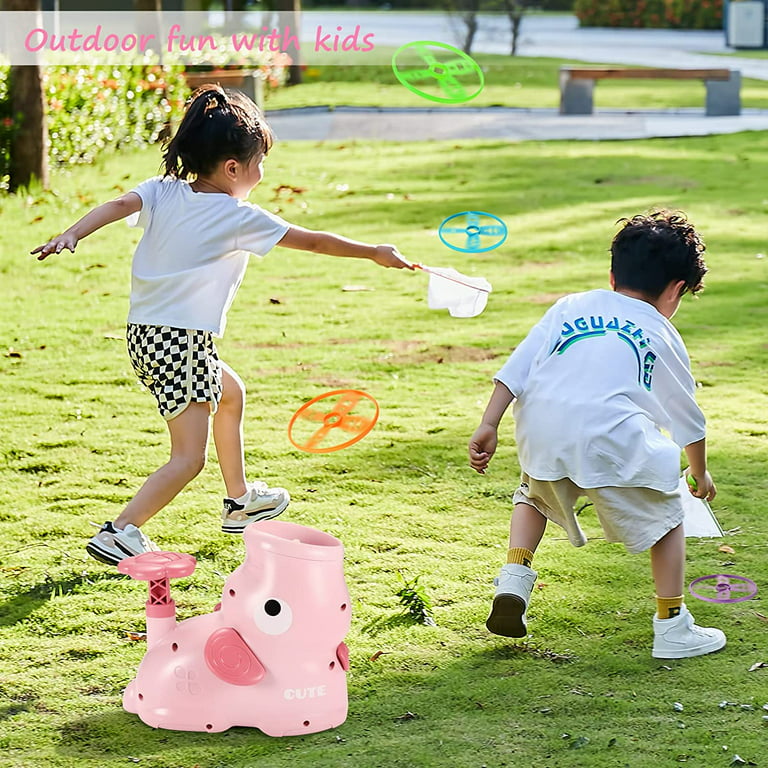 Outdoor Toys for 3+ Year Old: Elephant Butterfly Catching Game - Stomp  Flying Disc Launcher, Outside Toys Kids Ages 4-8 Yard Games - Summer Toy 3  4 5