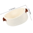 thumbnail image 2 of FONDOTIN White Cotton Rope Woven Basket for Decorative Storage, Aromatherapy, Cosmetics, Office Supplies Organizer, 2 of 5