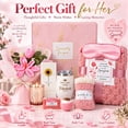 thumbnail image 3 of DAKIMOE Birthday Gifts for Women Gift Baskets Get Well Soon Thinking of You Sympathy Gift Set Unique Gifts for Christmas Women Mom Her Best Friend Sister Wife, Pink, 3 of 8