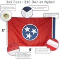 thumbnail image 2 of Anley EverStrong Series Embroidered Tennessee State Flag 3x5 Feet - Embroidery & Heavy Duty Canvas Header - Nylon Tennessee TN Flags, 2 of 7