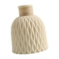 thumbnail image 3 of TISHITA Flower Vase Minimalist Desktop Ornament Gift Bud Vases for Wedding Home Desk Beige, 3 of 8