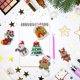 thumbnail image 4 of Gukasxi - Juego de 12 llaveros con pintura de diamantes 5D para hacer tú mismo, adornos navideños con pintura de diamantes de imitación para niños y adultos, para hacer llaveros navideños, 4 of 7